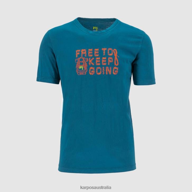 T-Shirt| Karpos Men CROCUS T-SHIRT MOROCCAN BLUE 0Z8L402