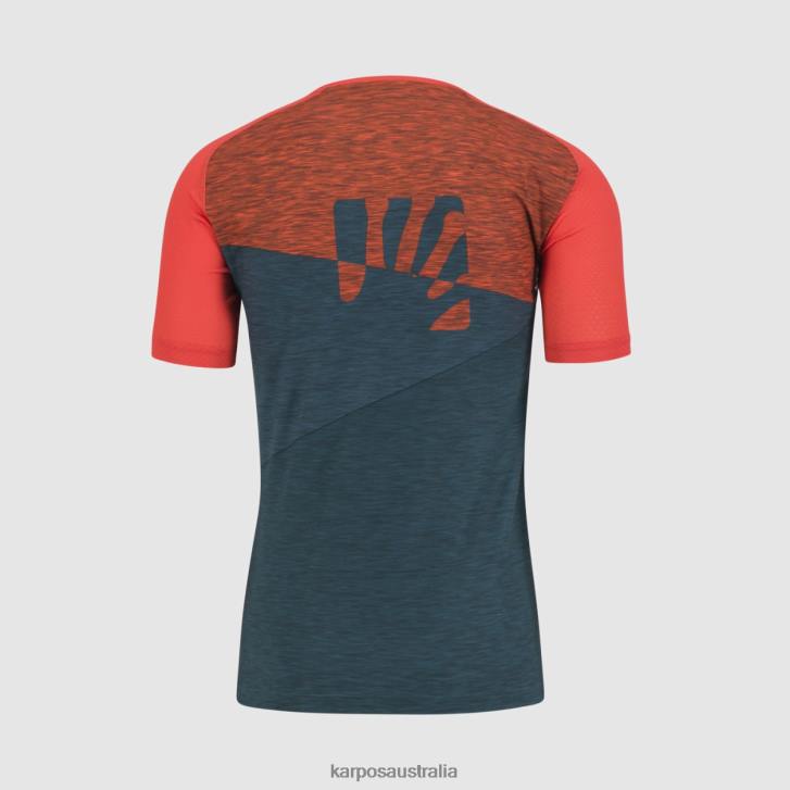T-Shirt| Karpos Men CRODA ROSSA JERSEY DARK SEA/PAPRIKA/BALSAM 0Z8L359