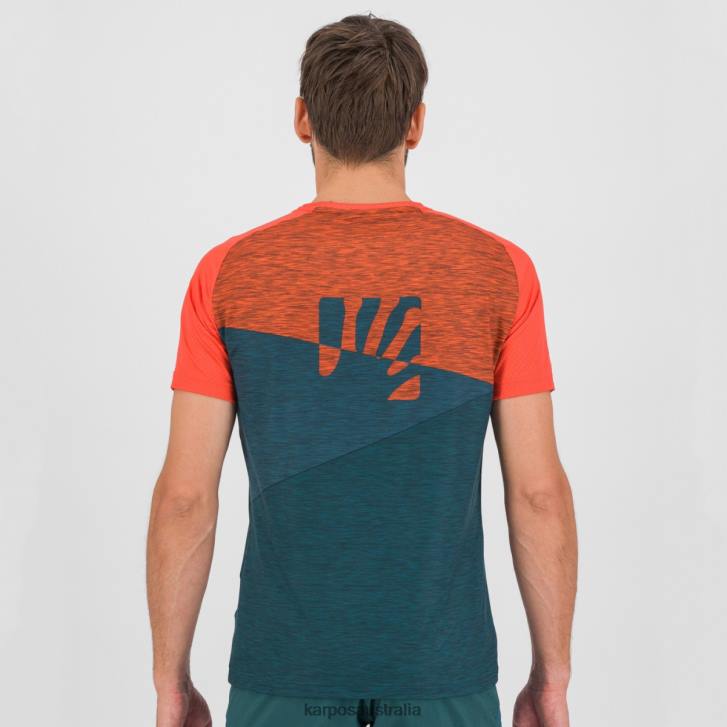 T-Shirt| Karpos Men CRODA ROSSA JERSEY DARK SEA/PAPRIKA/BALSAM 0Z8L359