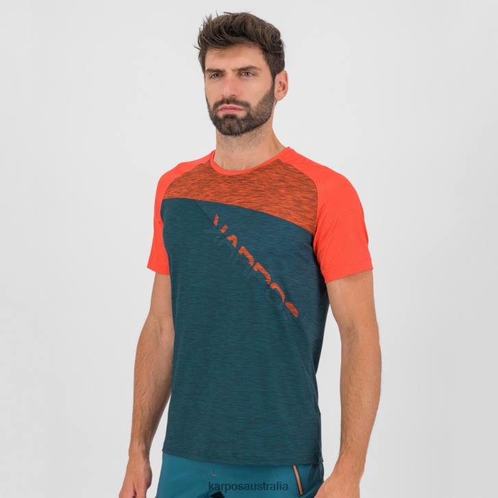 T-Shirt| Karpos Men CRODA ROSSA JERSEY DARK SEA/PAPRIKA/BALSAM 0Z8L359