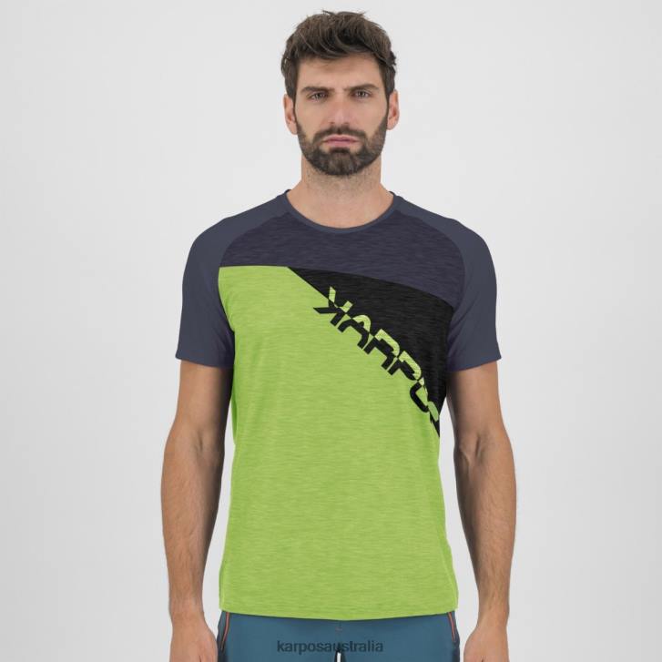 T-Shirt| Karpos Men CRODA ROSSA JERSEY JASMINE GREEN/OMBRE BLUE/BLACK 0Z8L363