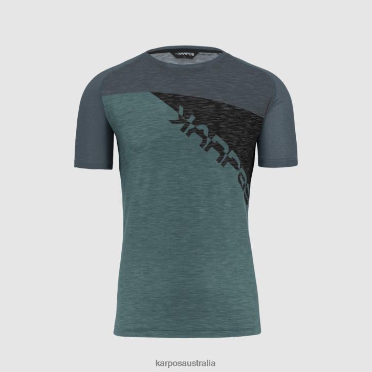 T-Shirt| Karpos Men CRODA ROSSA JERSEY NORTH ATLANTIC/DARK SLATE/BLAC 0Z8L360