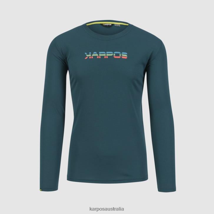 T-Shirt| Karpos Men LOMA JERSEY LS DARK SEA/PAPRIKA 0Z8L382