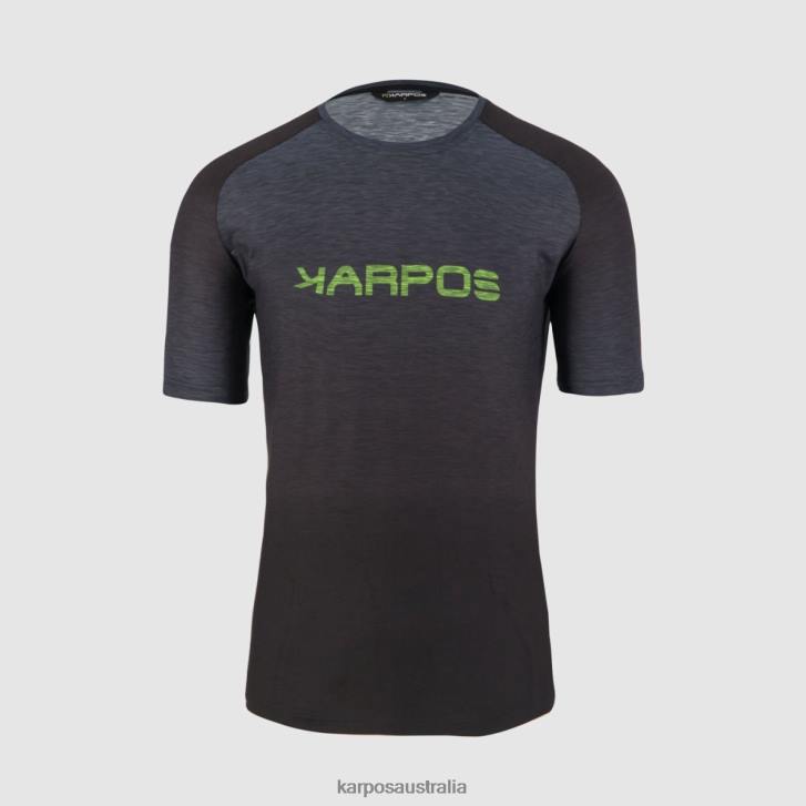 T-Shirt| Karpos Men PRATO PIAZZA JERSEY BLACK/OMBRE BLUE/JASMINE GREEN 0Z8L355