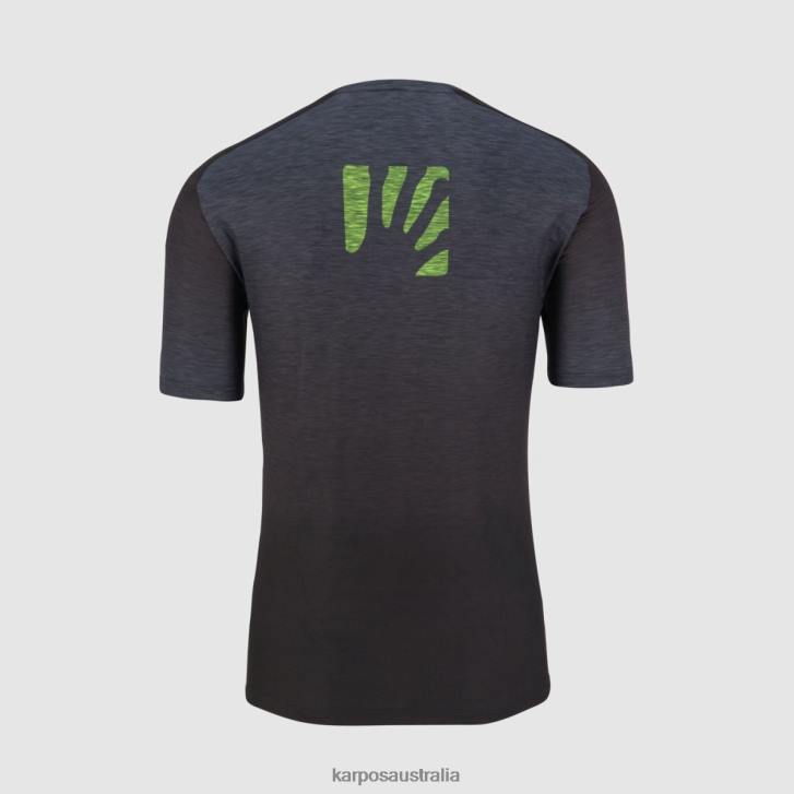 T-Shirt| Karpos Men PRATO PIAZZA JERSEY BLACK/OMBRE BLUE/JASMINE GREEN 0Z8L355