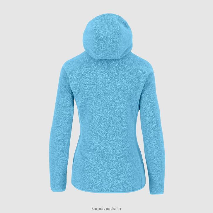 Fleece| Karpos Women 80'S HOODIE W FLEECE BLUE ATOLL 0Z8L1116
