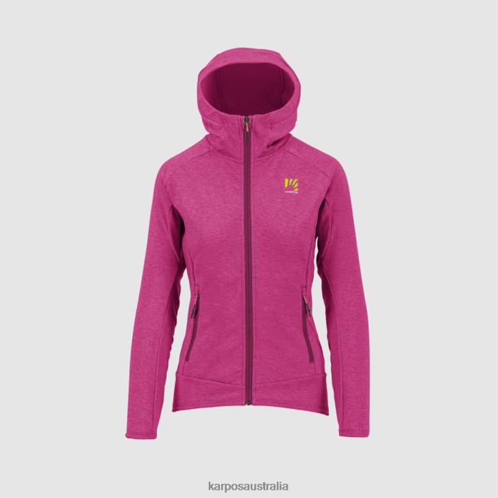 Fleece| Karpos Women MEZZODI HOODIE W FLEECE CABARET 0Z8L1147