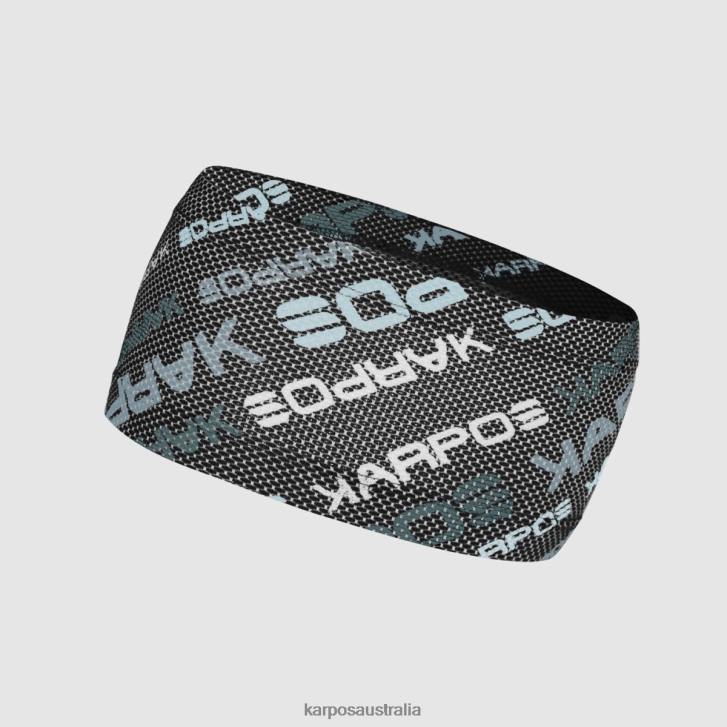 Headwear| Karpos Women MOVED HEADBAND BLACK/AQUAMARINE 0Z8L802