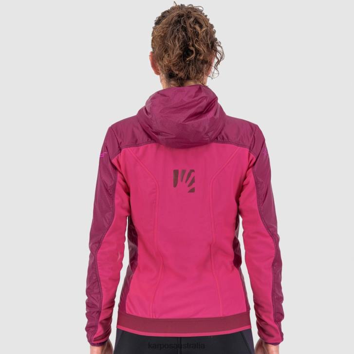 Jacket| Karpos Women FEDERA W JACKET RASPBERRY RADIANCE/CABARET 0Z8L1013