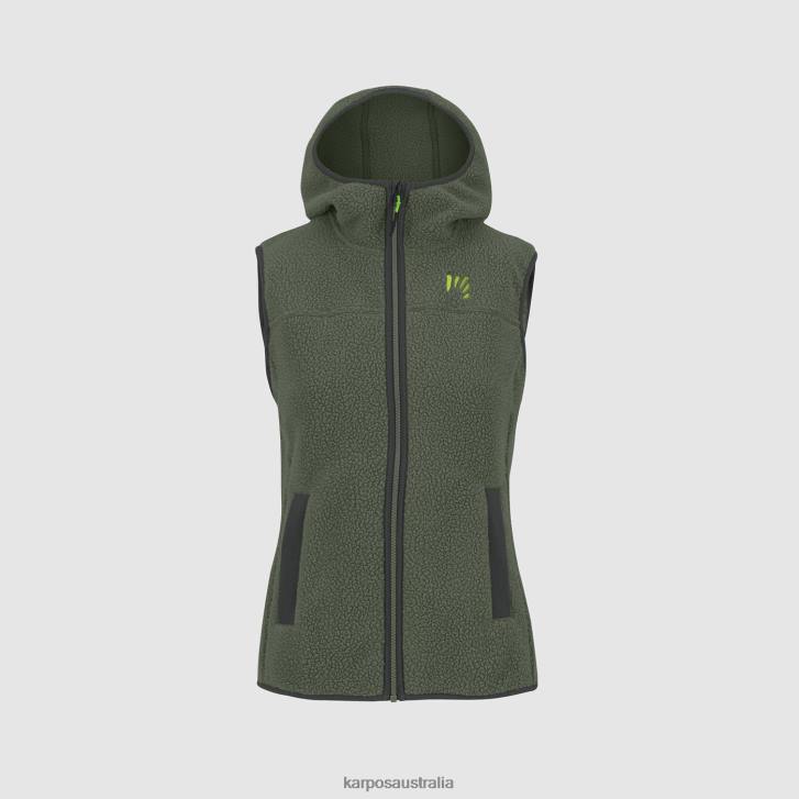 Vest| Karpos Women 80'S HOODIE W VEST THYME 0Z8L1091