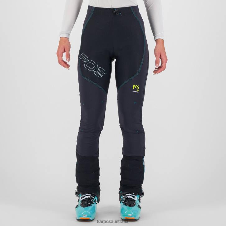 Pant| Karpos Women ALAGNA LITE W PANT BLACK/BLUE ATOLL 0Z8L1433