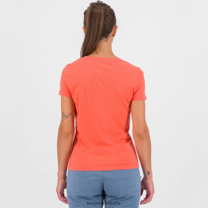 T-Shirt| Karpos Women CROCUS W T-SHIRT HOT CORAL 0Z8L1333