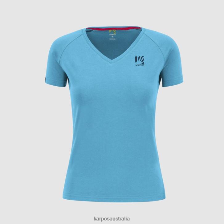 T-Shirt| Karpos Women GENZIANELLA W T-SHIRT BLUE ATOLL 0Z8L1369