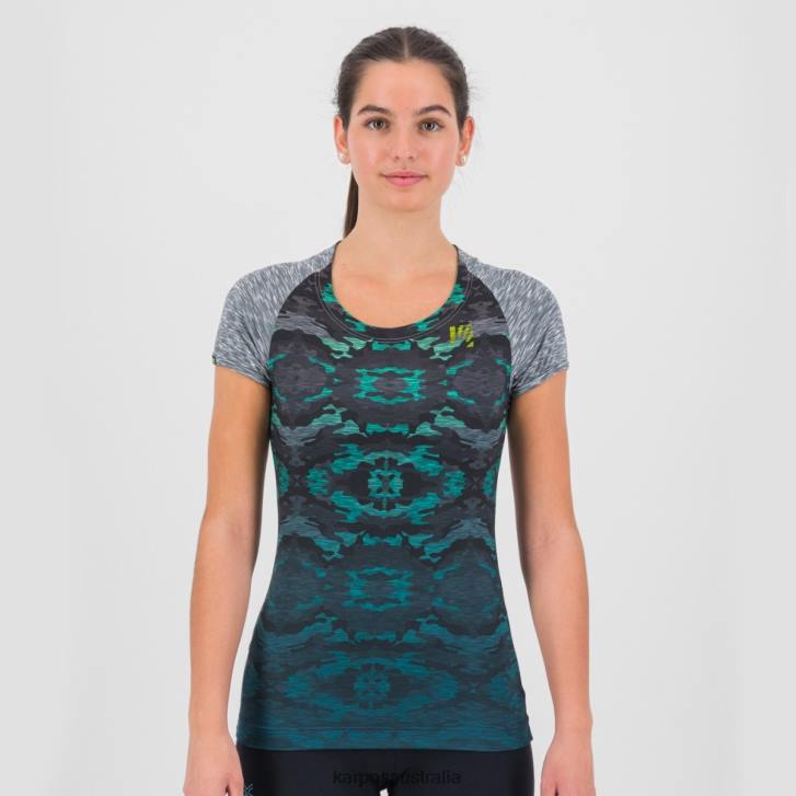 T-Shirt| Karpos Women PRATO PIAZZA W JERSEY CAMO RELF.POND/HYDRO 0Z8L1268