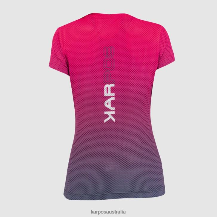 T-Shirt| Karpos Women VERVE MESH W T-SHIRT OMBRE BLUE/CABARET 0Z8L1317
