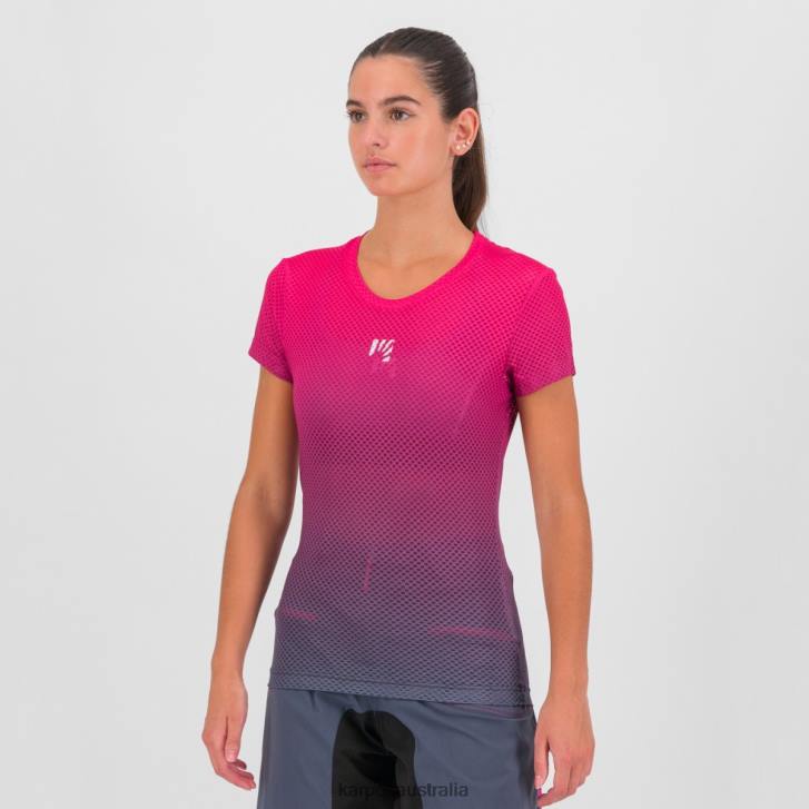 T-Shirt| Karpos Women VERVE MESH W T-SHIRT OMBRE BLUE/CABARET 0Z8L1317